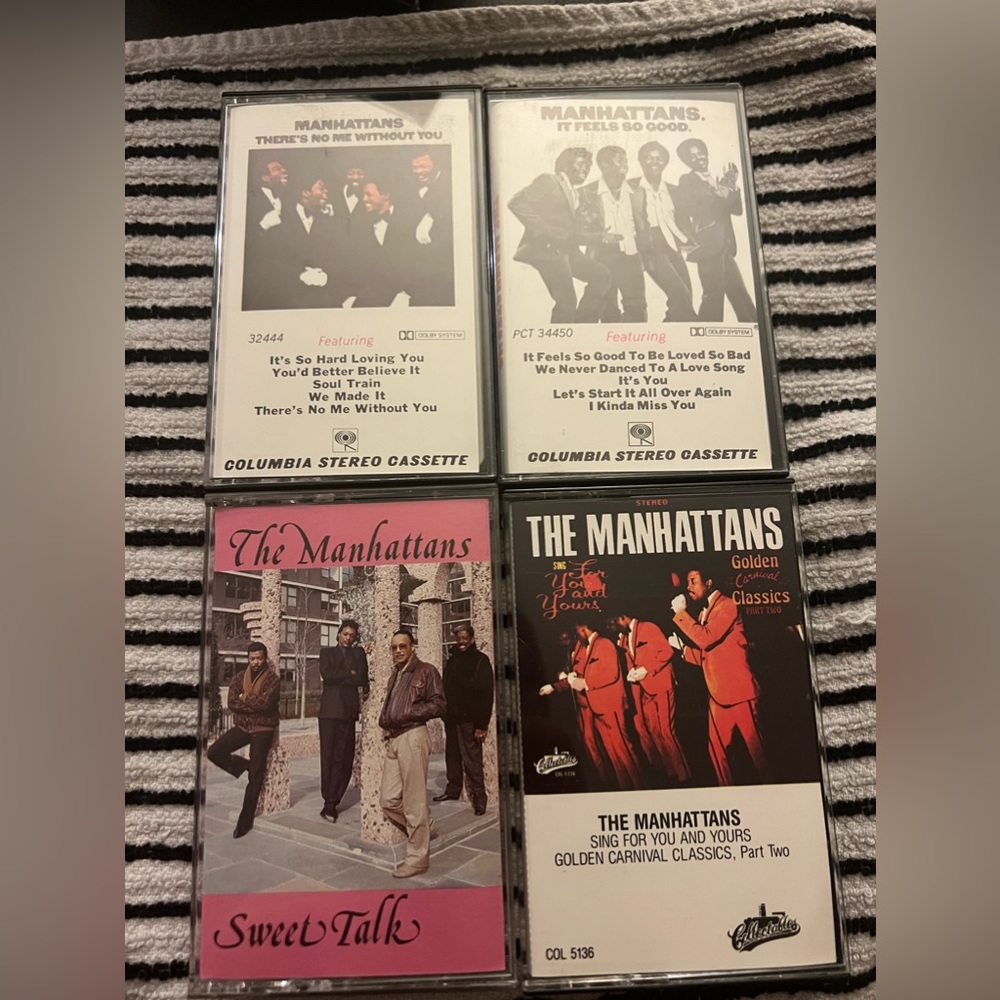 The Manhattans 4 Cassette Tape bundle